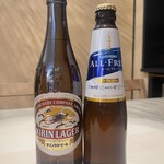 Sakesoba Nekko - 瓶ビール、オールフリー