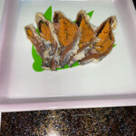 あやめ荘 - 鮒ずし　　琵琶湖と言えばこれ‼︎   浅い感じで好みでした