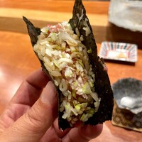 寿司 あさ海 - 追加 ねぎとろ手巻き