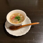 Tsuchiya - 揚げ出し蕎麦豆腐  蟹  生姜餡