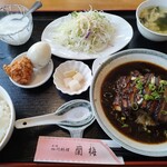 Shisen Ryouri Rammei - 四川焼白定食（自家特製豚バラ）1250円