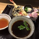 麺家 幸先坂 - 大海老天ざるつけ麺
　プラス特製盛り