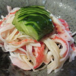 おいしい台所12カ月 - イカ、カニカマ、きゅうりの酢の物