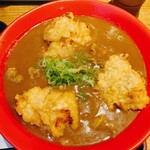 うどん居酒屋 江戸堀 - 鶏天カレーうどん②