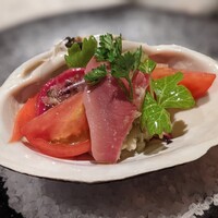 BALCONE SHIBUYA - 北寄貝のサラティーニ仕立て〜ヴィネグレットソース〜低温度で蒸し上げているのでやわらかな味わい