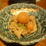 炭火焼料理 和元 - たまひもの塩辛柚子胡椒風味