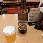 石臼挽きそば 石楽 - ビール