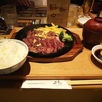 京都ダイニング正義 - アンガスステーキ200g、ライスセット