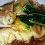 台湾家庭料理 福味香 - ワンタンスープ、とろみ多めバージョンです