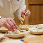 鮨 十兵衛 - 目の前で繰り広げられる特等席。