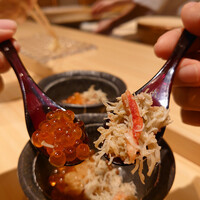 すし 福寿 - 蟹とイクラの小丼ぶり