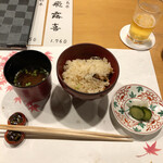 旬菜 おぐら家 - 松茸ご飯。