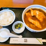 Ebisu ya - 鳥カツカレー+ライス　1400円