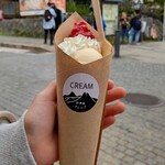 伊香保クレープ CREAM - 伊香保クレープ 600円 ＋バニラアイス 100円付き