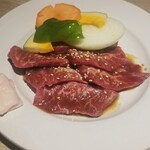 肉の割烹　田村 - 牛サガリ定食（税込1,600円）