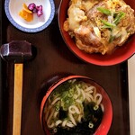 あわいさ亭 - カツ丼+小うどん