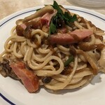関谷スパゲティ EXPRESS - 木の子とベーコンのポルチーニクリーム