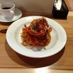 カフェ チルコリーノ - 20130518土曜日　夜も来訪　笑　昼もいぎました☆　わたりがにのパスタ　