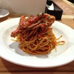 カフェ チルコリーノ - 20130518土曜日　夜も来訪　笑　昼もいぎました☆　わたりがにのパスタ　