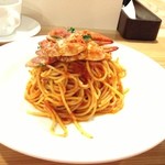 カフェ チルコリーノ - 20130518土曜日　夜も来訪　笑　昼もいぎました☆　わたりがにのパスタ　