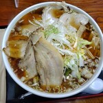 Menkoubou Zen - 醤油肉味噌ネギチャーシュー麺￥1150+大盛り￥200=￥1350