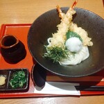 Kineya - 冷し大海老天おろしうどん1,150円