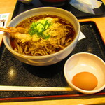 Teuchi Soba Sakura - 海老天そば大盛　１１３０円（税込）【２０２２年１１月】