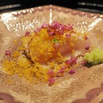 薪鳥新神戸 - 高坂鶏 刺身（胸肉のたたき・ささみ）