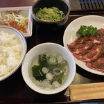 肉の田じま - タンモト味噌焼き定食