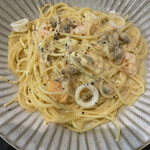 Bistro WAN - パスタセット(海の幸のカルボナーラ)