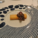 リストランテ カノフィーロ - 揚げポレンタ　ホタルイカのバーニャカウダソース