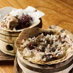 津軽風にしんの切込みの貝焼き