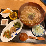 そば処義家 - 山菜そばセット(1,200)