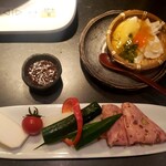 Hidagyuu Ittouya Ginza Bakuroichidai - ランチ共通の前菜。良いです。