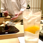 青空 - マイヤーレモンのハイボール　旨い！