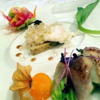 シーフードイタリアン　ポルト - 鱧と鱸の前菜