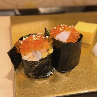 梅田 鮨 よこ田 - 鮨と天冨良 極上会席 2200円
                    握り 海鮮巻き