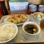 ホワイト餃子 - 定食　普通盛り