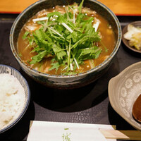 一誠 - イベリコ豚とキノコ豆腐定食