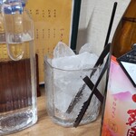 Yakitori Miyake - 茜霧島 (キープボトル)　割り物 (水と氷) ¥200