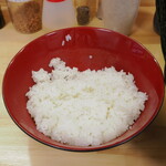 ラーメン 三亀 - ご飯 100円