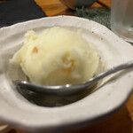 楽食亭 - コースのシャーベット（柚子）