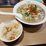 Rock’anDo - 冷製梨と白ワインのジュレSOBA＋スモークサーモンとオリーブの炊込みご飯