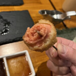 楽食亭 - もち明太子　断面図