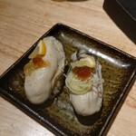 Sushi Sake Sakana Sugitama - ■蒸し牡蠣のにぎり @395円(内税)■