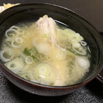 鮨よし - 中はフグとわかめとネギ  