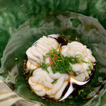 鮨よし - 白子ポン酢  ポン酢に何が入ってるの？とろーっとしててクリーミーで1人で何個も食べたくなります（☆´∀｀人´∀｀☆） 