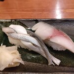 すし 旬鮮料理 しゃり膳 - こはだ、トロ〆鯖