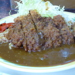 キッチン南海 - カツカレー　ん〜これもシャッター1/4秒、とほほ。