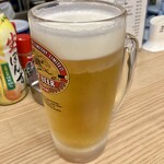 晩杯屋 - 「生ビール」はキリン。490円也。